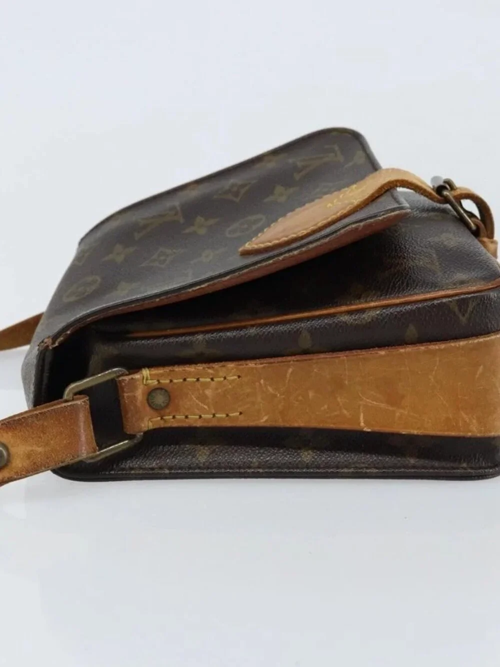LOUIS VUITTON Monogram Cartouchiere MM Shoulder Bag M51253 LV Auth 172795 - Picture 5 of 15